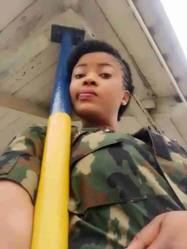 A Slay Queen, A Soldier & A Farmer: See Pretty Nigerian Soldier Who Is A Rice Farmer (Photos)